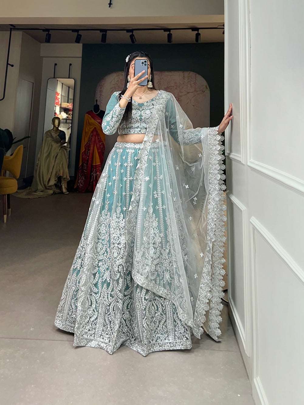Bhavika - Premium net fabric lehenga