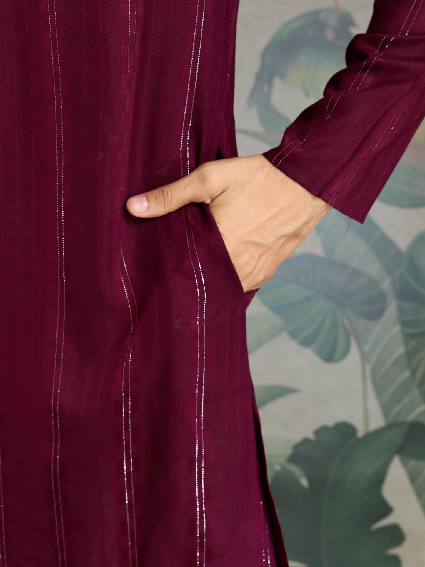 Ramjat - Premium Mens Silk kurta with Pajama and Printed Dupatta
