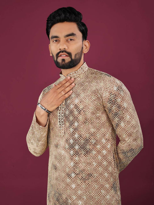 Men's Premium Chikankari Work Kurta with Pajama