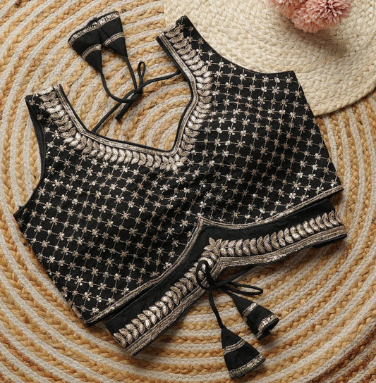 Yuvika - Beautiful Readymade Blouse to Pair with any saree or lehenga with Belt