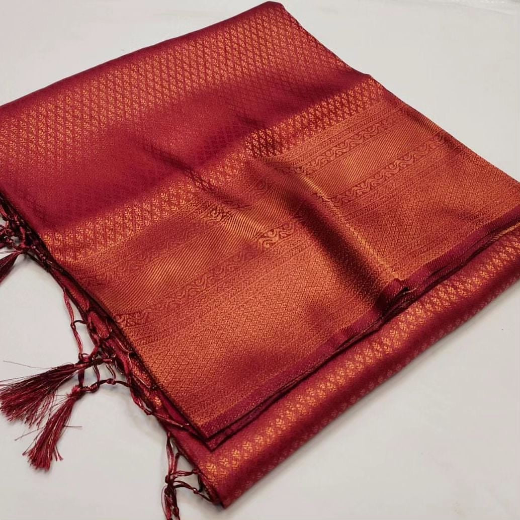 A Soft Silk Saree Kubera Pattu