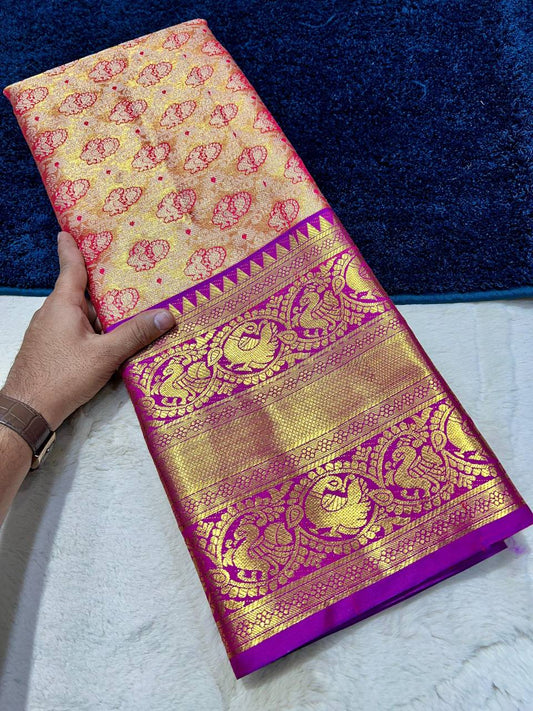 Pure Pattu Silk saree with blouse