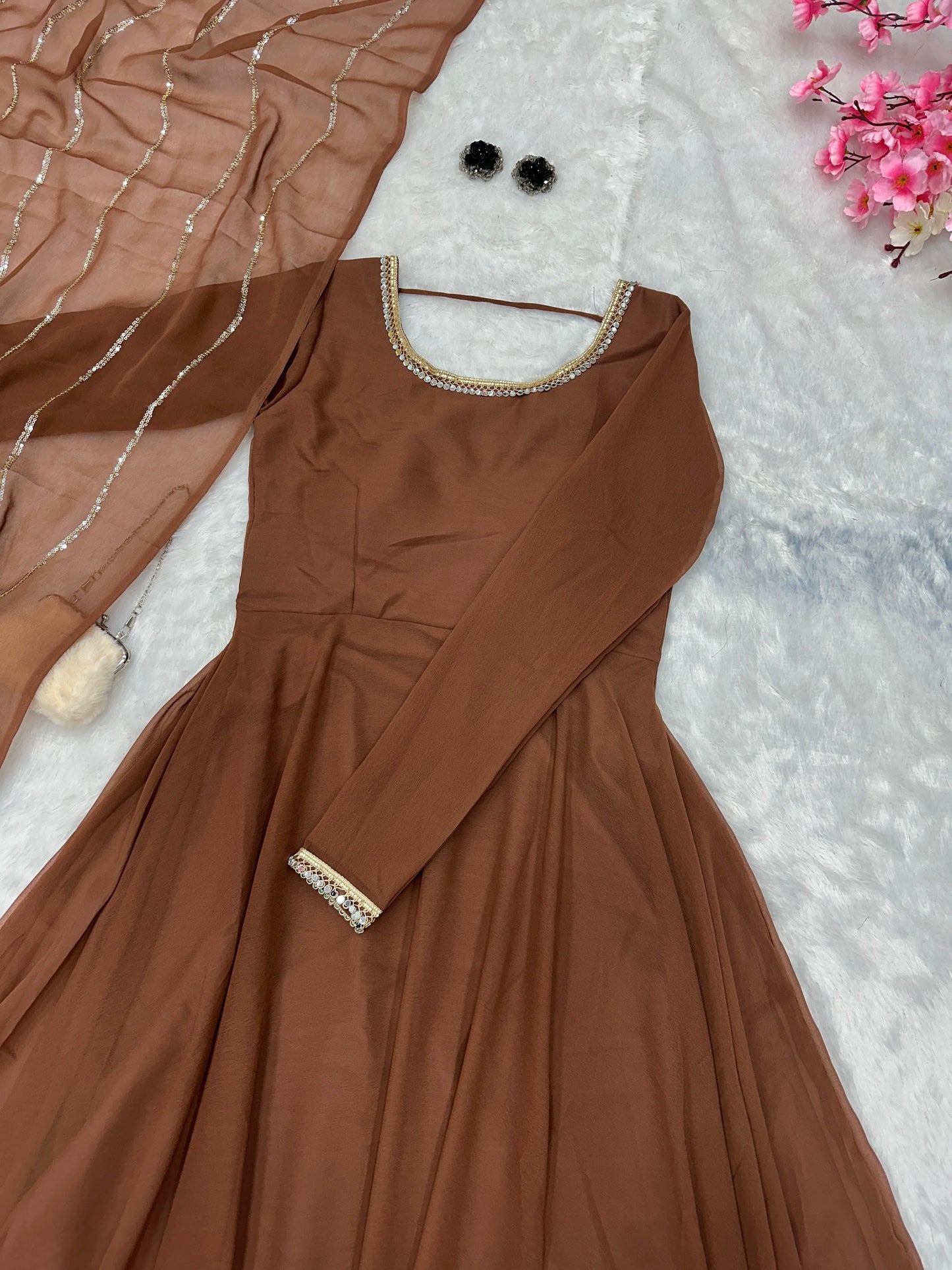 Classic and Minimalist All occasion Readymade Gowns in Multiple colours