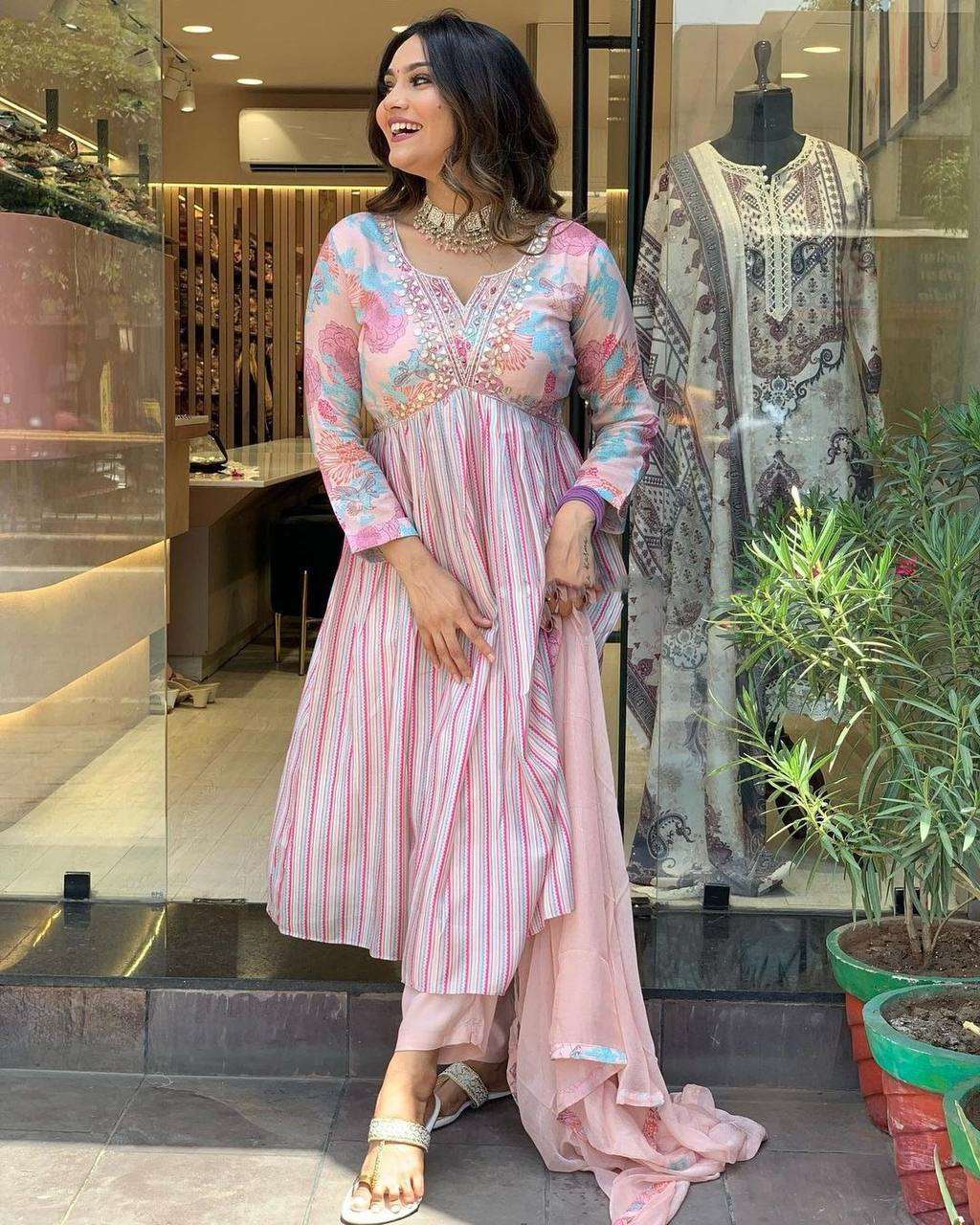 Light pink kurta set