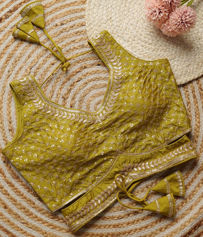 Yuvika - Beautiful Readymade Blouse to Pair with any saree or lehenga with Belt