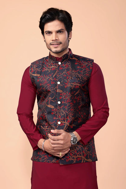 Maanyavar Designer Koti Kurta Set for Men - Indian Ethnic Fashion Online