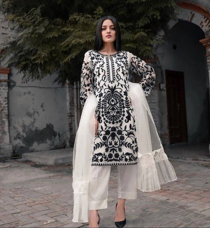 Soft georgette suit pair fully stitched