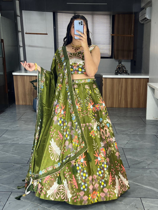 Soft silk Printed Chaniya Choli for Navratri 2025