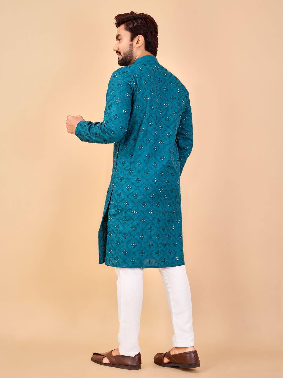 Mirror work kurta with pant