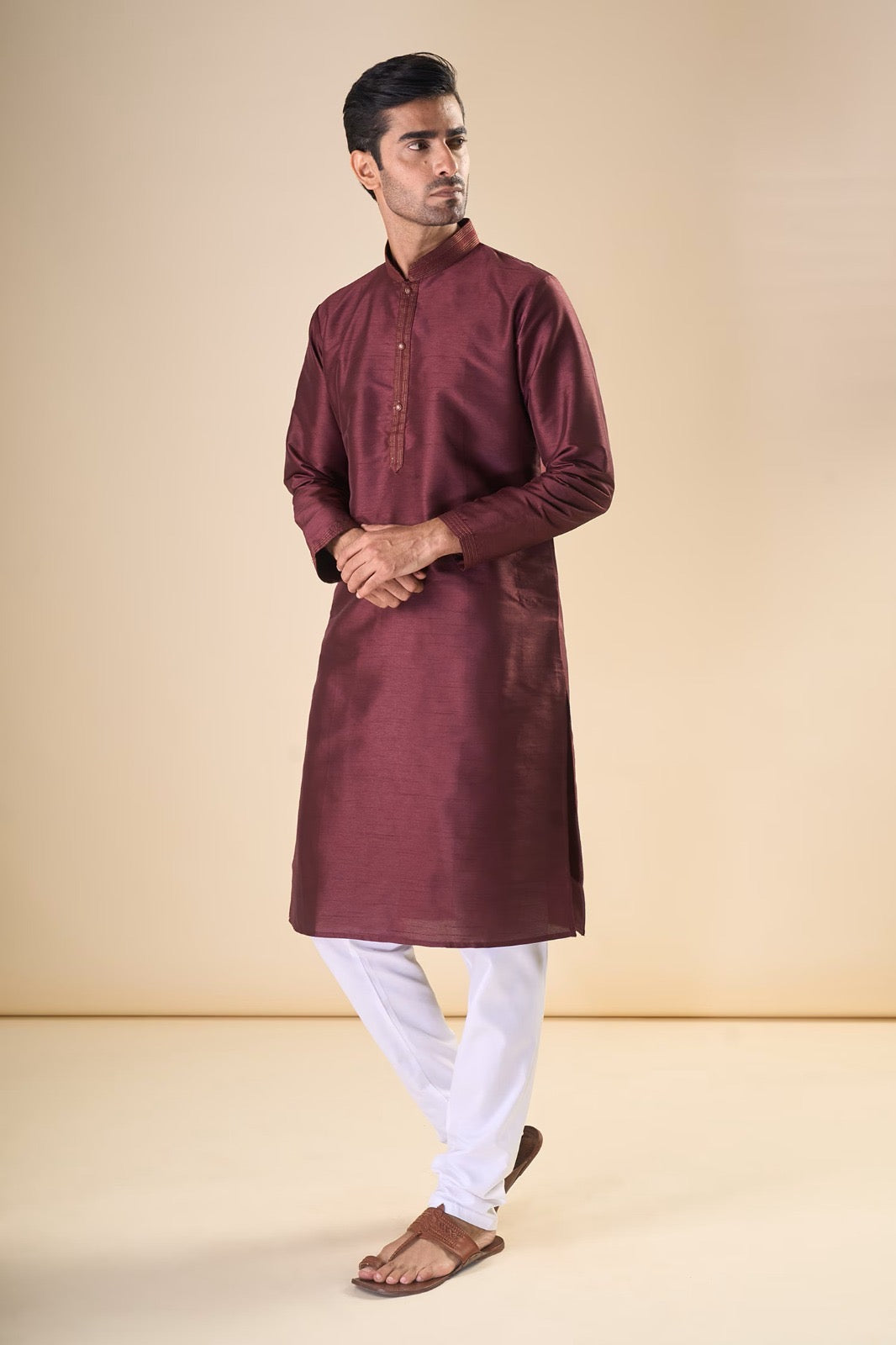 Swayam - Perfect Silk Mens Kurta with Pajama