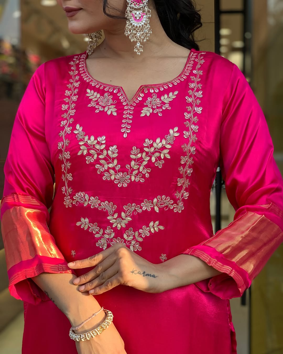 Tamanna - Premium Silk Kurti Set for all occasions