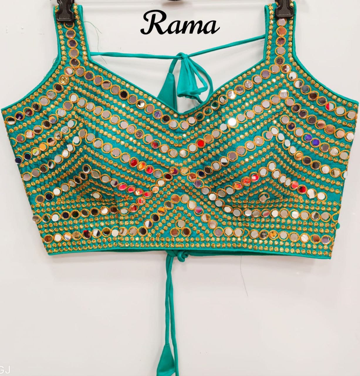 Sanvi - Premium Real Mirror Ready to Wear Blouse to match with Saree or Lehengas