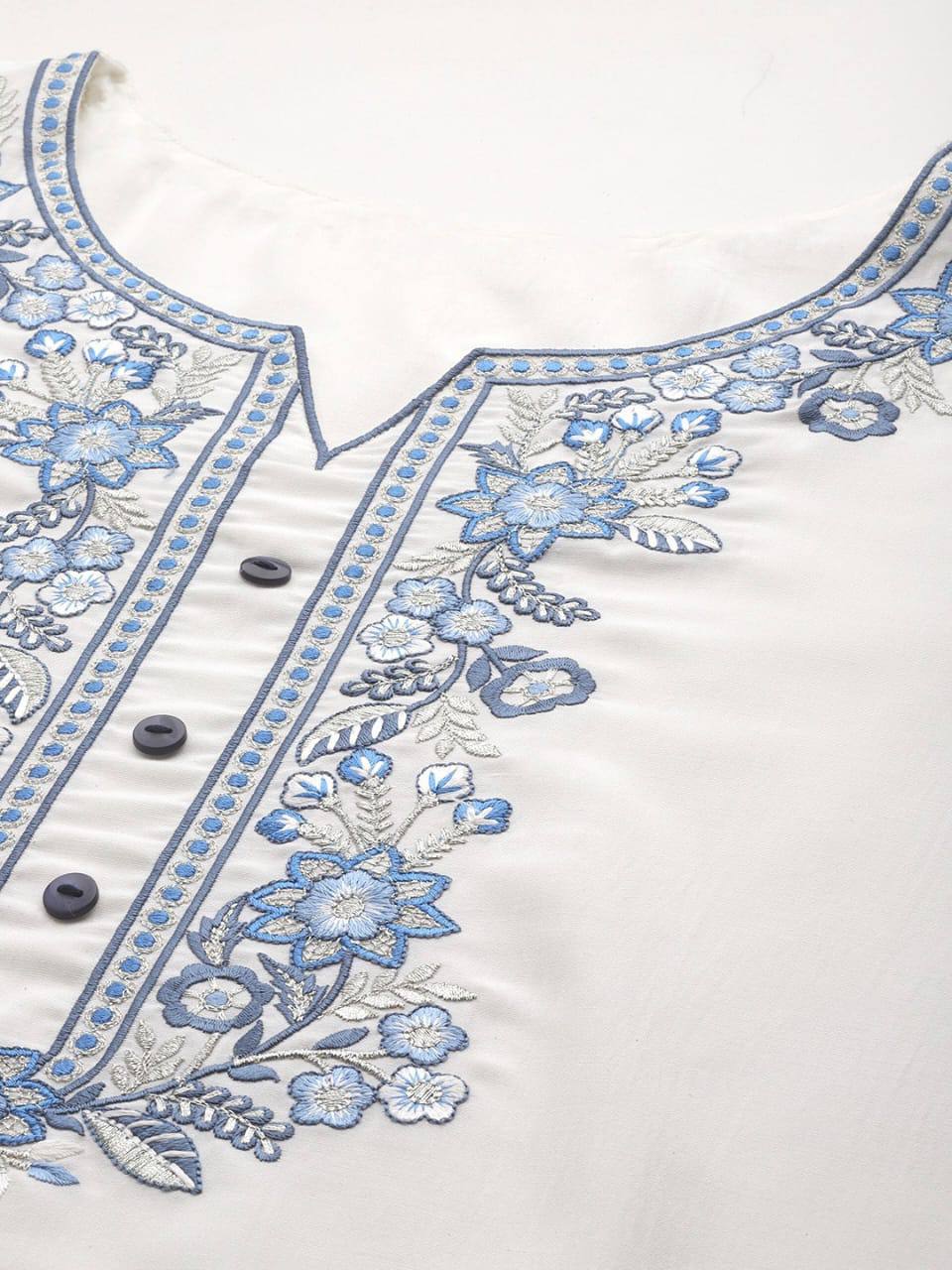 Premium white kurti set