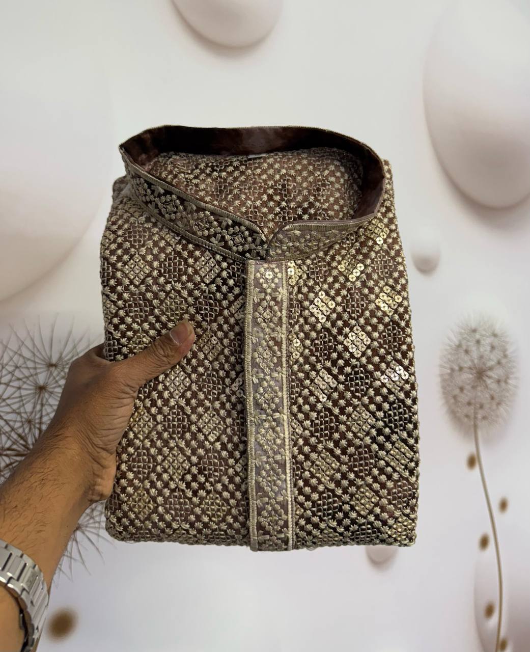 Men's Premium Chikankari Work Kurta with Pajama