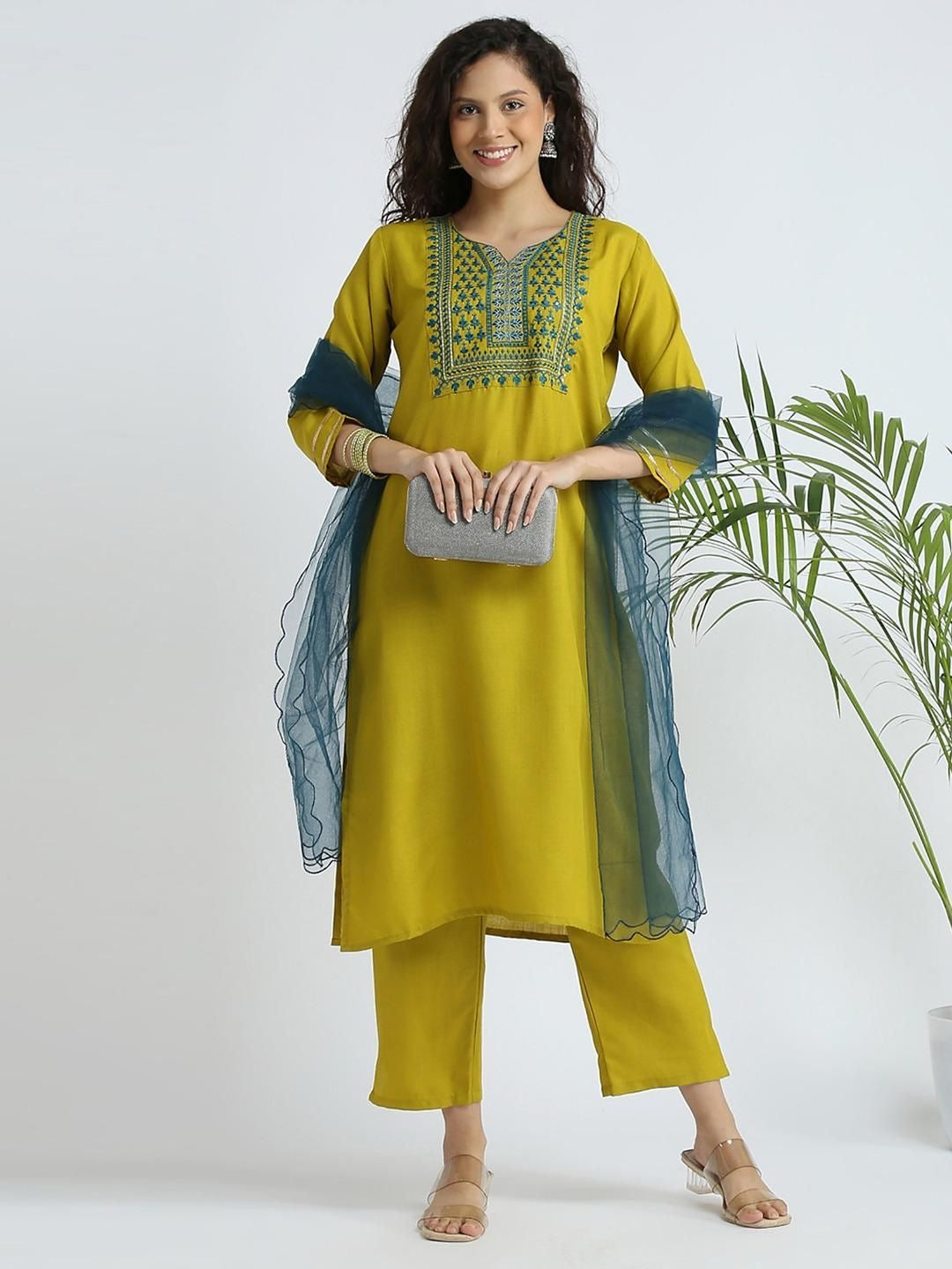 Gulzar - Soft Cotton Kurti with Minimal Sequins Work