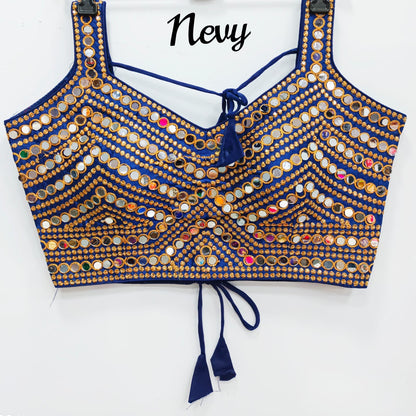 Premium Real mirror work readymade blouse in sizes