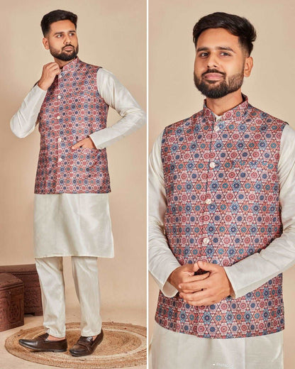 Aarambh - Men's Koti kurta set