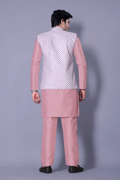 Nehru Jacket with Kurta Pajama - Royal Indian Men's Set