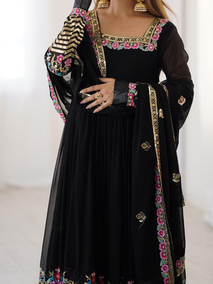 Antara - Premium Soft Georgette Anarkali Gown Fully Stitched