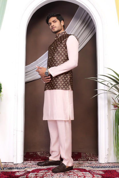 Indian Koti Kurta Combo Set - Traditional attire for Festivals