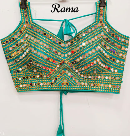Premium Real mirror work readymade blouse in sizes