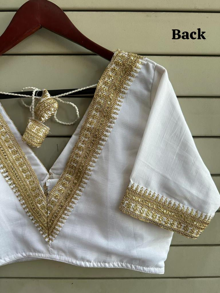 Vichitra silk premium readymade blouse