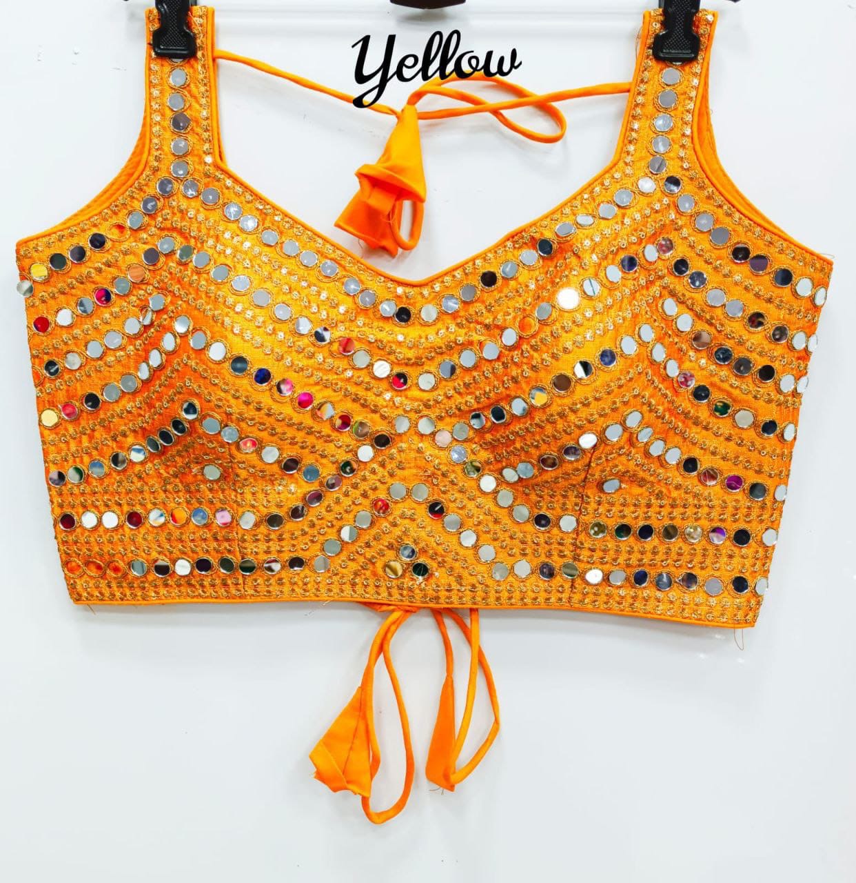 Sanvi - Premium Real Mirror Ready to Wear Blouse to match with Saree or Lehengas