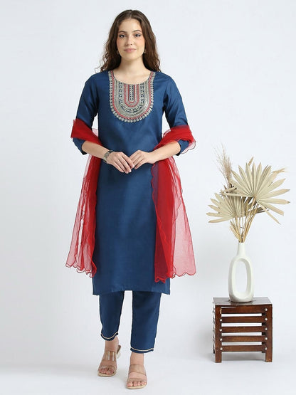 Gulzar - Soft Cotton Kurti with Minimal Sequins Work