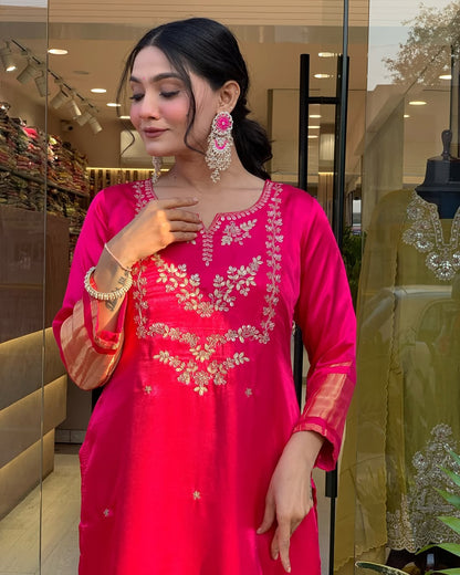 Tamanna - Premium Silk Kurti Set for all occasions