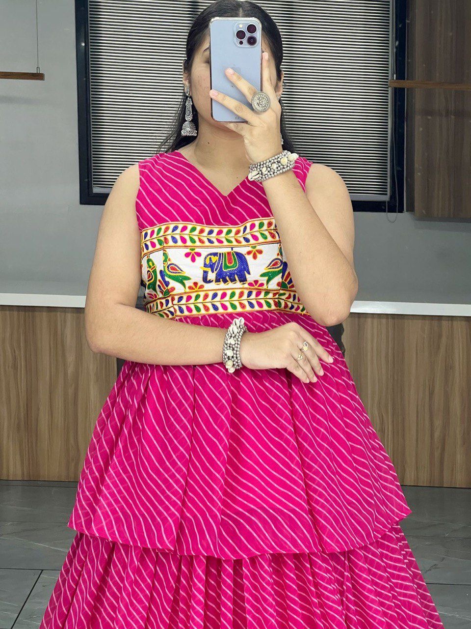 Navratri Special Kediya Style Georgette Leriyu Chaniya Choli