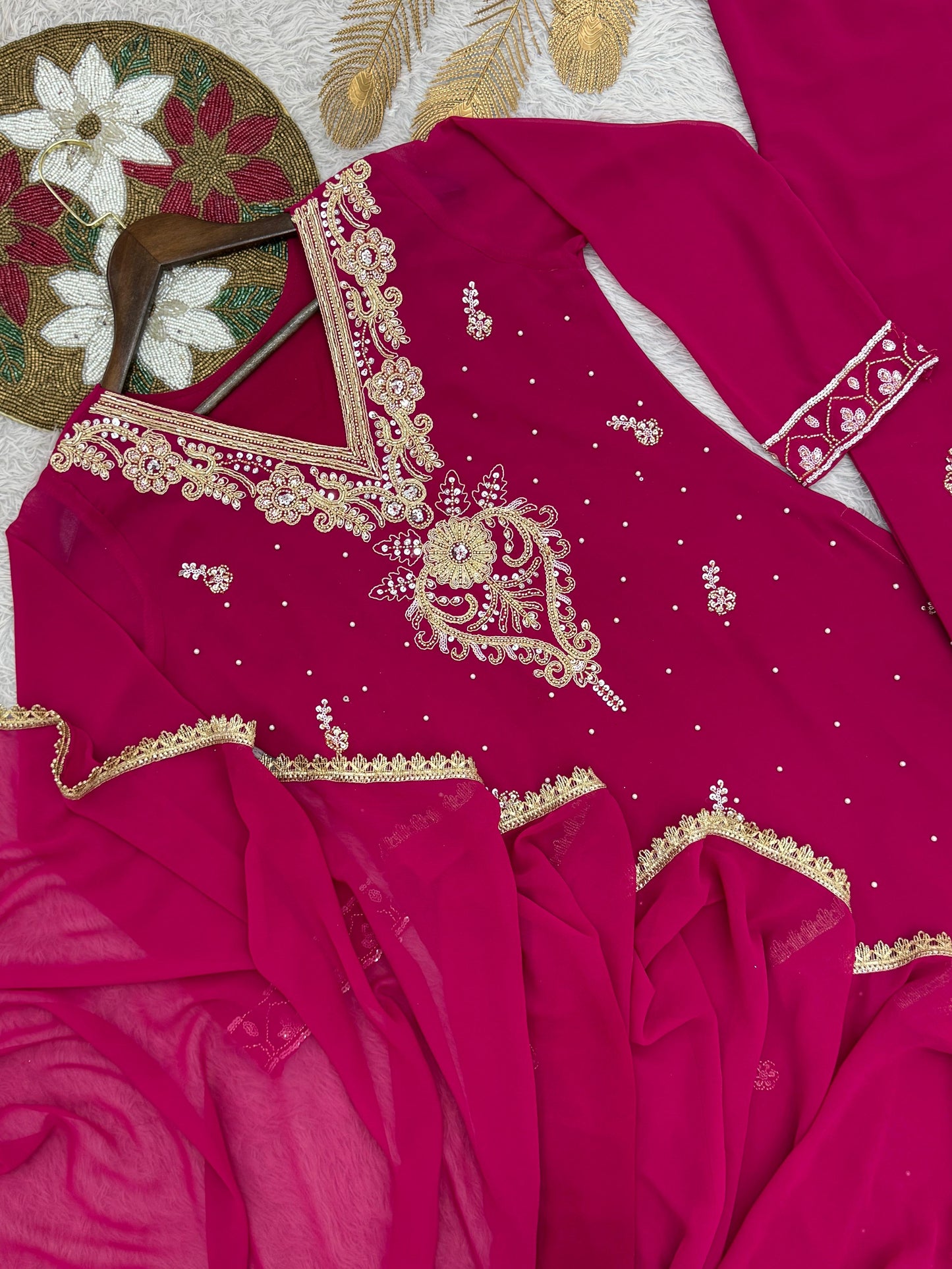 Zariya - Soft Georgette beautiful Punjabi Suit Fully Stitched