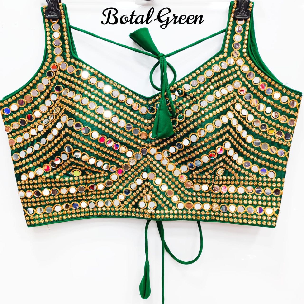 Sanvi - Premium Real Mirror Ready to Wear Blouse to match with Saree or Lehengas