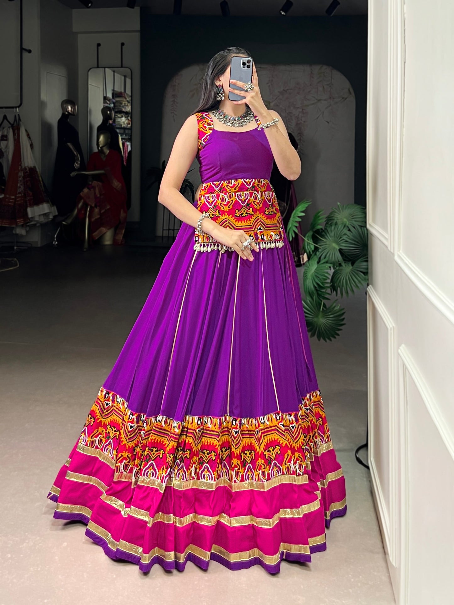 Unique Desi Touch with Modern Design Lehenga Choli Fully Stitched