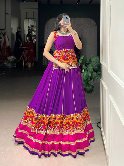 Unique Desi Touch with Modern Design Lehenga Choli Fully Stitched