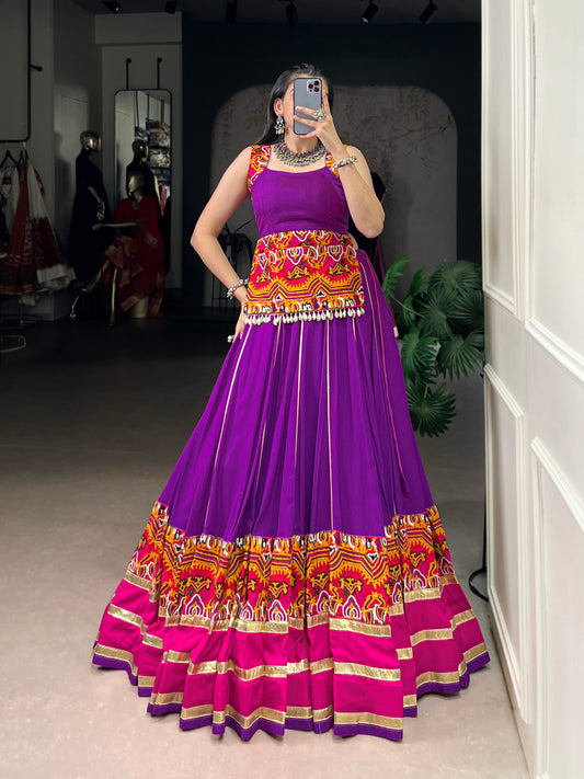 Unique Desi Touch with Modern Design Lehenga Choli Fully Stitched