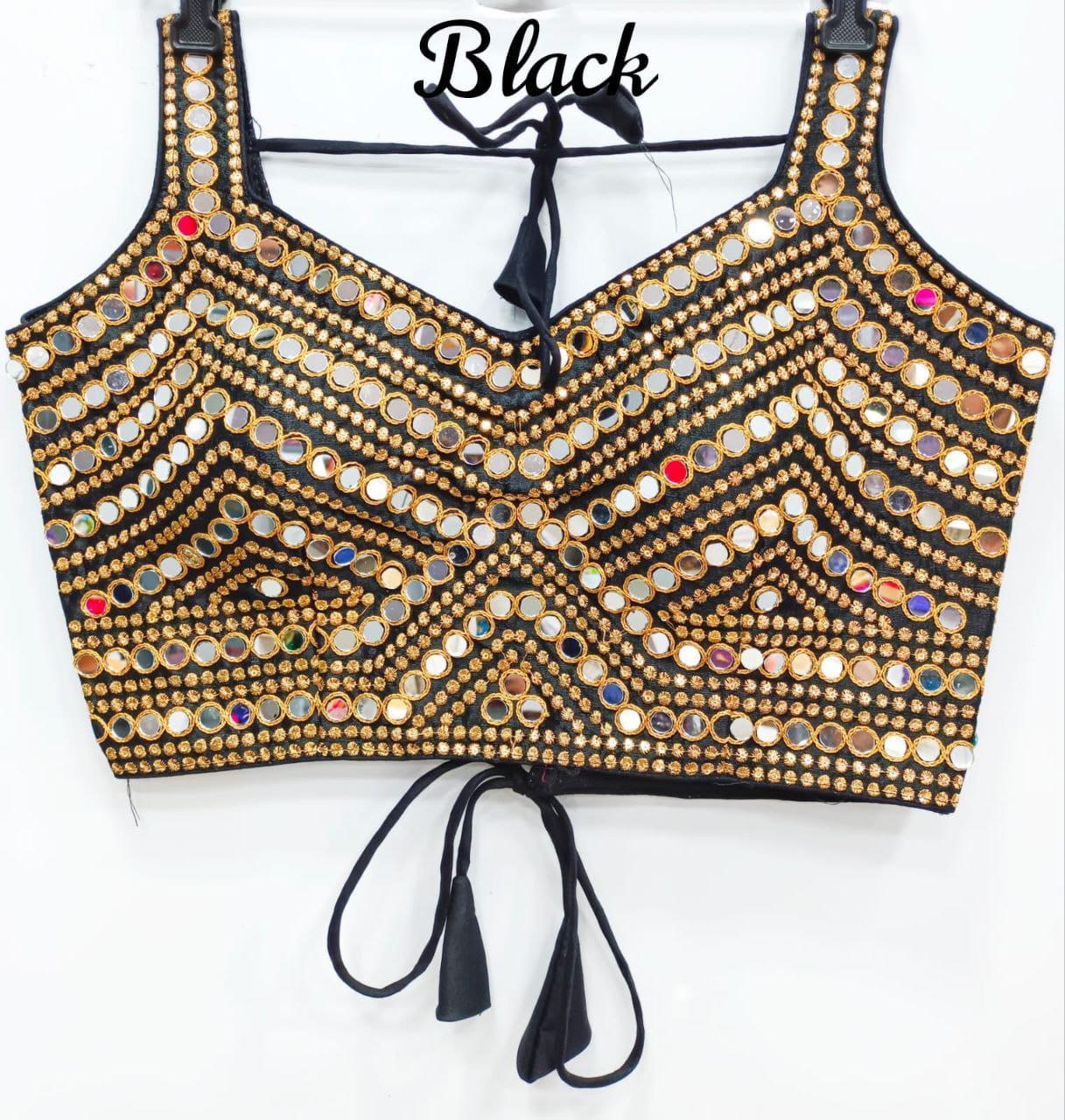 Sanvi - Premium Real Mirror Ready to Wear Blouse to match with Saree or Lehengas