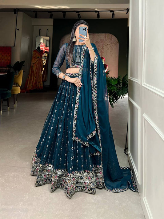 Dariyaa - a morpinch premium fully stitched lehenga