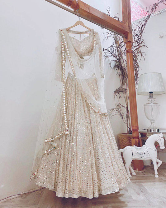 Elegant off white premium Lehenga