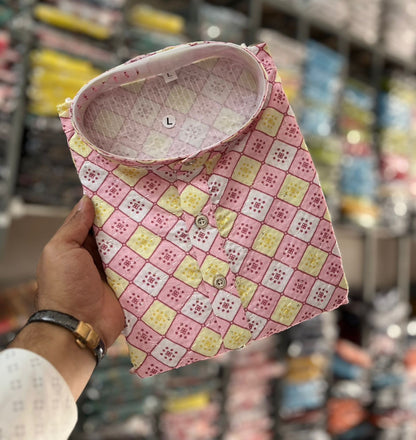 Father-Son Matching Cotton Printed Kurta Set with Pajama