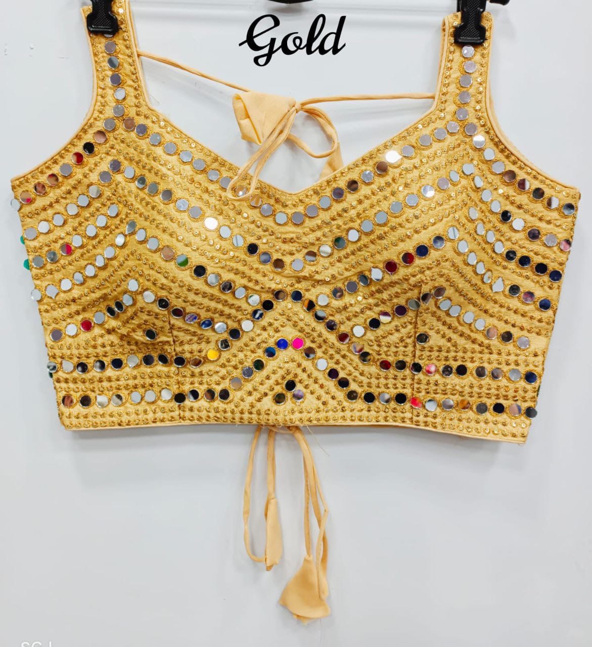 Sanvi - Premium Real Mirror Ready to Wear Blouse to match with Saree or Lehengas