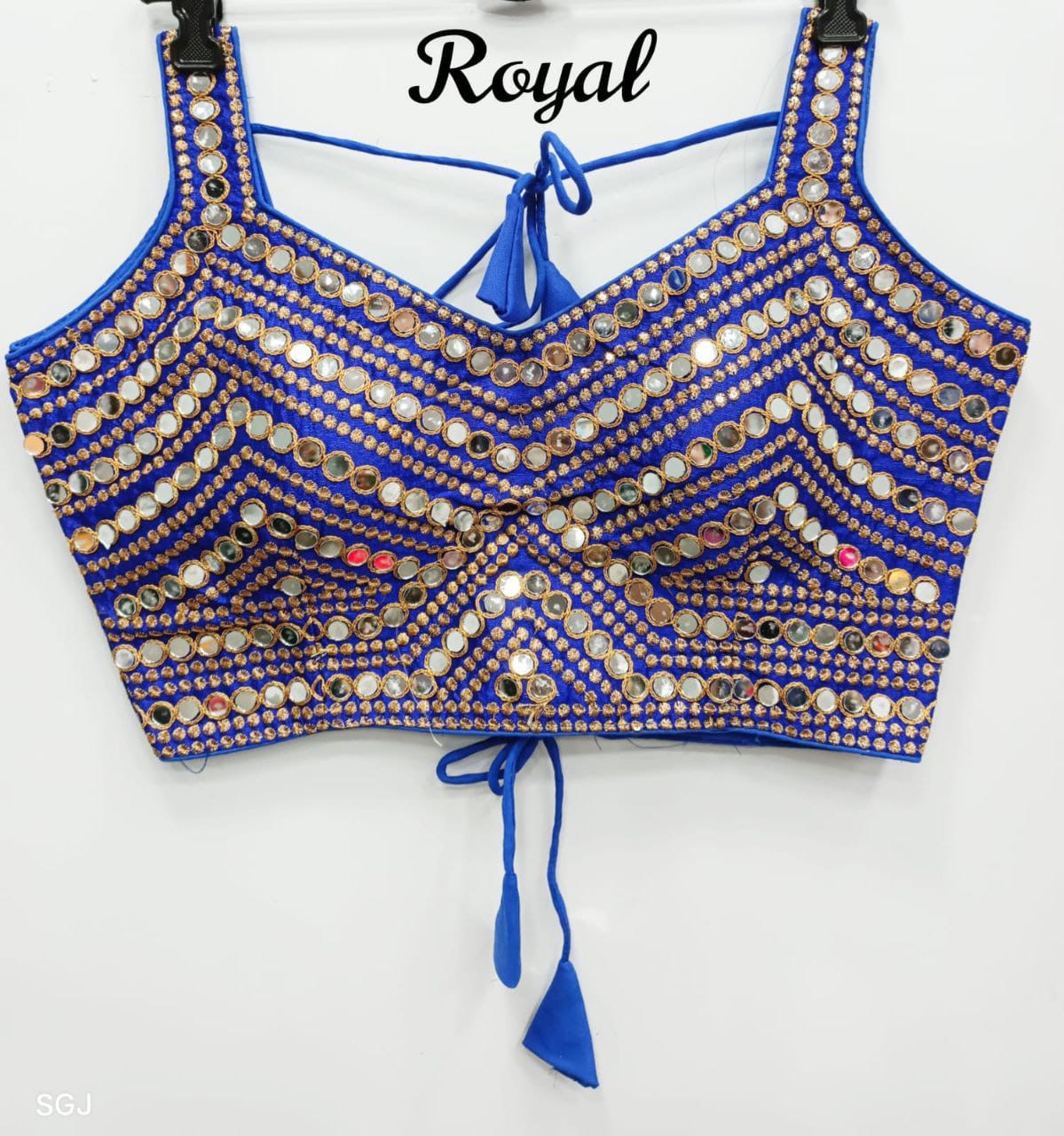 Sanvi - Premium Real Mirror Ready to Wear Blouse to match with Saree or Lehengas