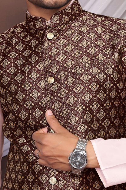 Indian Koti Kurta Combo Set - Traditional attire for Festivals