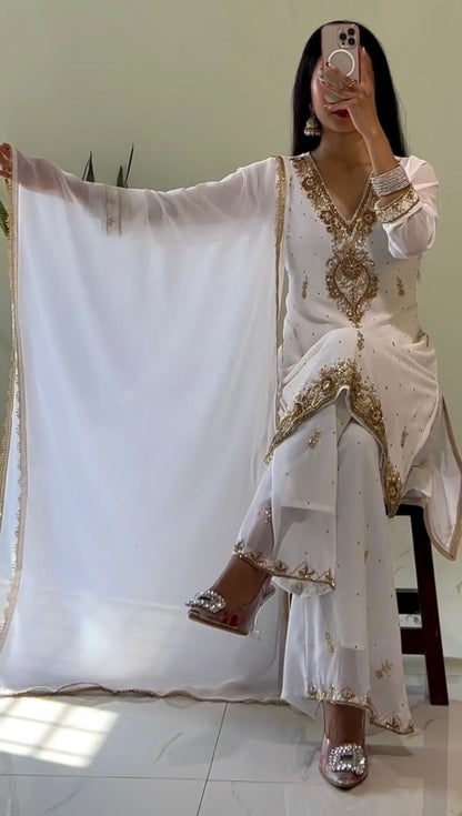 Zariya - Soft Georgette beautiful Punjabi Suit Fully Stitched