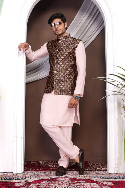 Indian Koti Kurta Combo Set - Traditional attire for Festivals