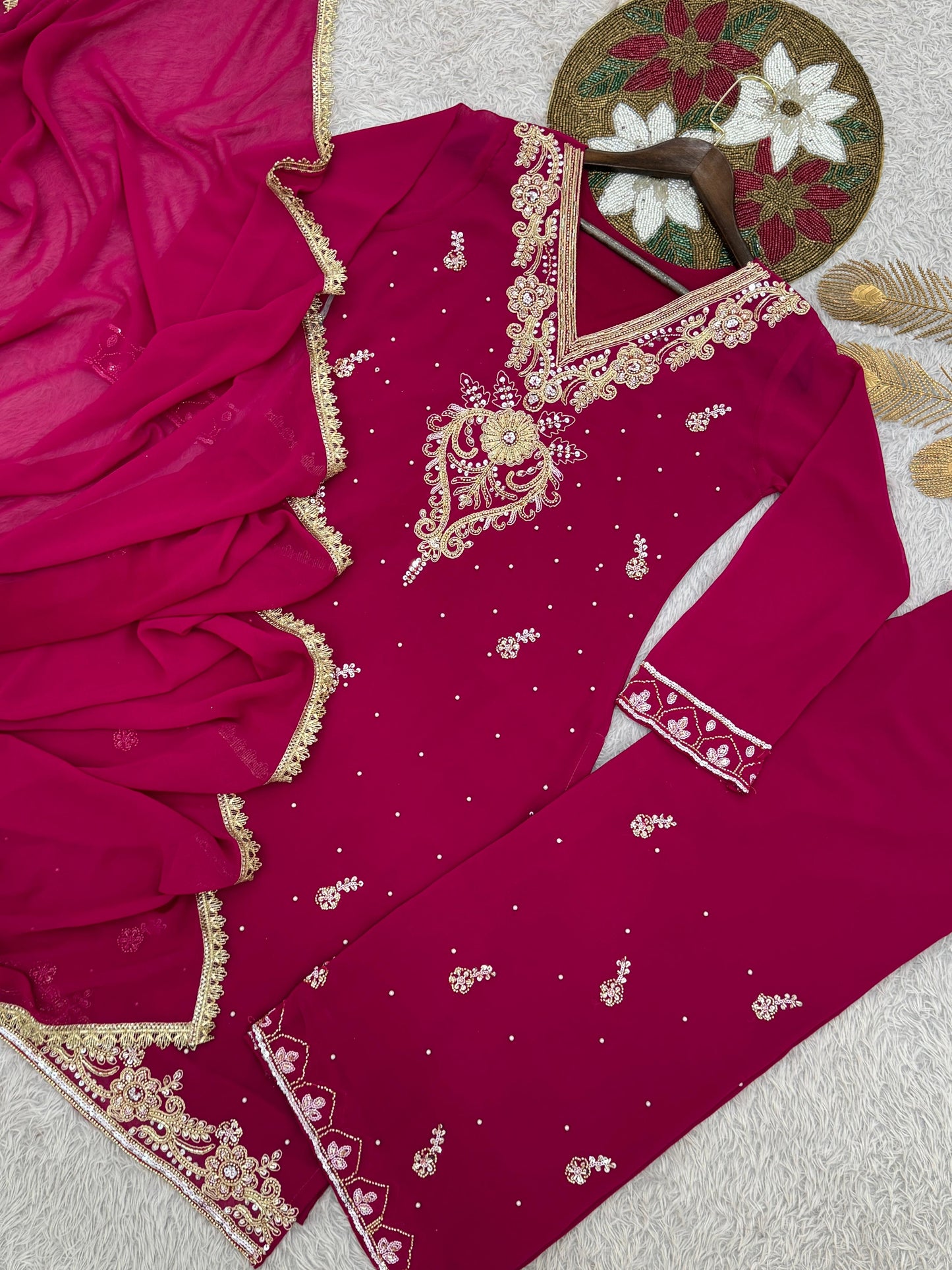 Zariya - Soft Georgette beautiful Punjabi Suit Fully Stitched