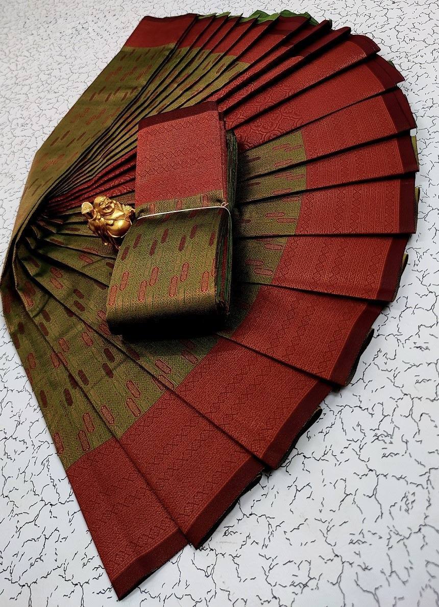 Banarasi Soft Silk Pattu Saree with Stitched Blouse Options