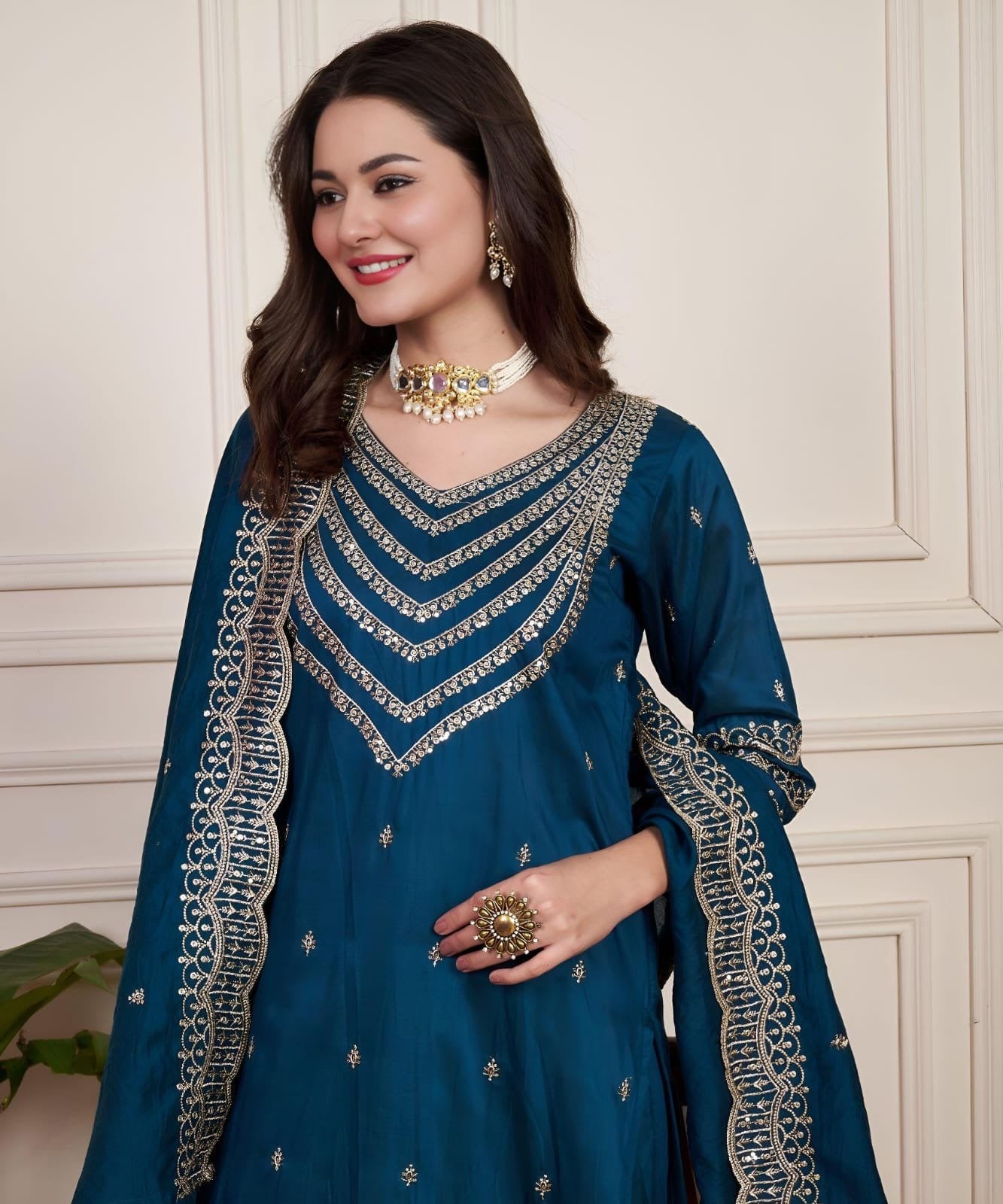 Saiyaa - Premium Silk Kurti Set with Dupatta with Beautiful Embroidery