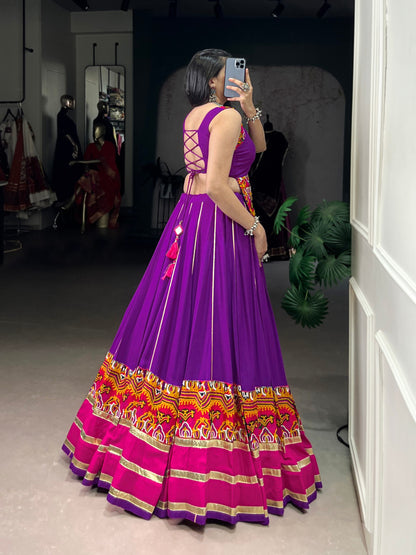 Unique Desi Touch with Modern Design Lehenga Choli Fully Stitched