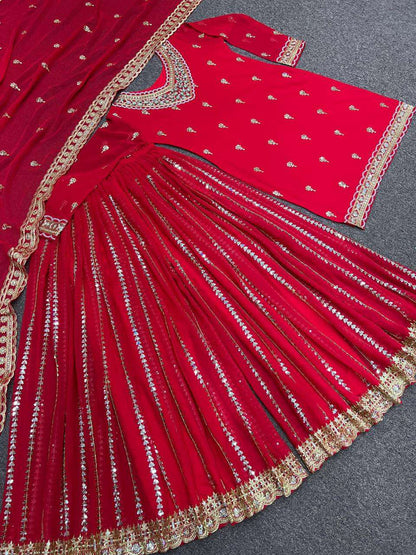Gajri Sharara set