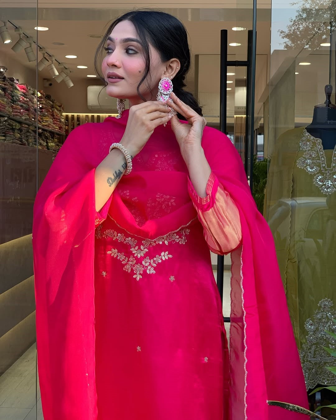 Tamanna - Premium Silk Kurti Set for all occasions